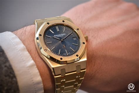 audemars piguet royal oak extra thin 15202 yellow gold|royal oak ap watch price.